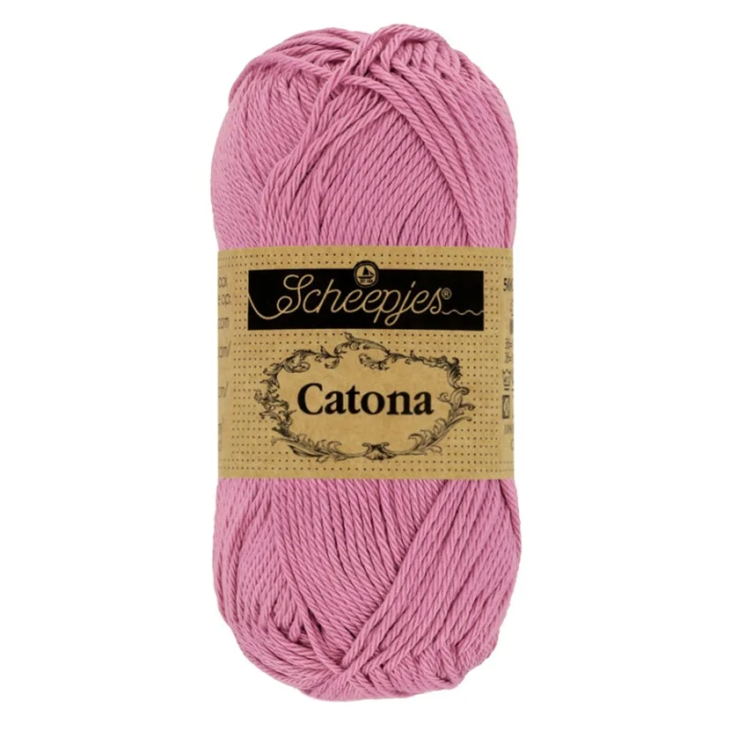 Extra rabatt Catona garn Scheepjes Colonial Rose 50 g 398