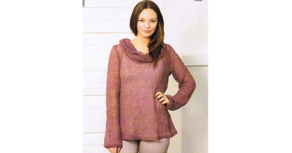 Mönster 10068 tröja med polo i Linen Snabb frakt