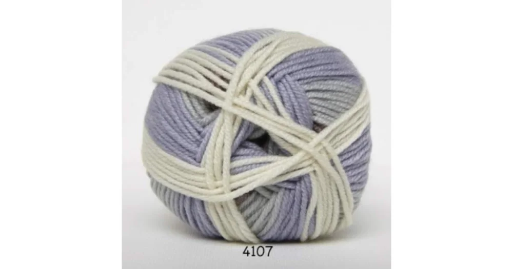 Säker betalning Extrafine Merino 150 4107 ljusblå/natur/gammelrosa