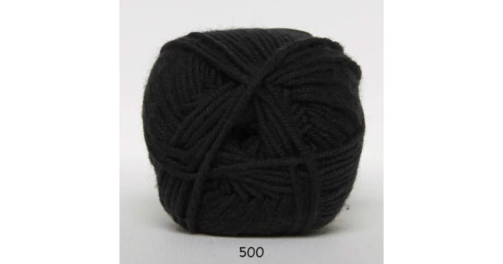 Extrafine Merino 150 0500 svart Fynd