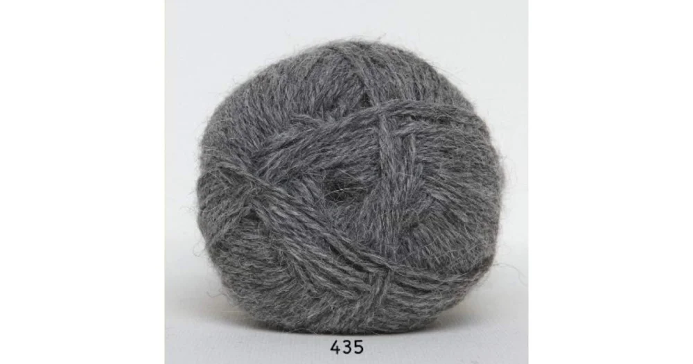 Hjerte Alpaca 0435 grå Fri frakt