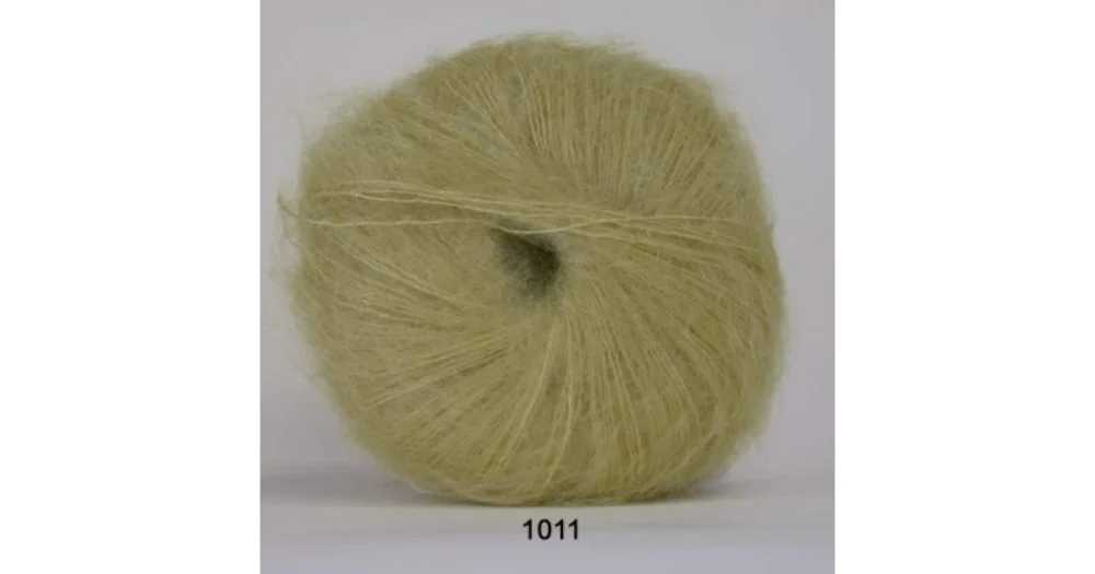 Silk Kid Mohair 1011 ljusgrön Kundfavorit