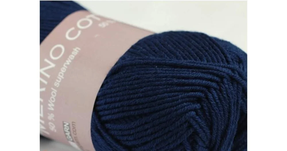 Begränsat erbjudande Merino Cotton 1660 marinblå
