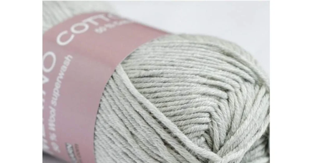 Merino Cotton 0434 ljusgrå Populärt val