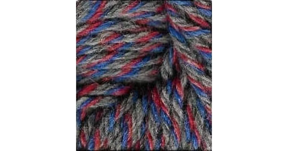 Sista chansen Raggsocksgarn 62429 röd/blå/grå