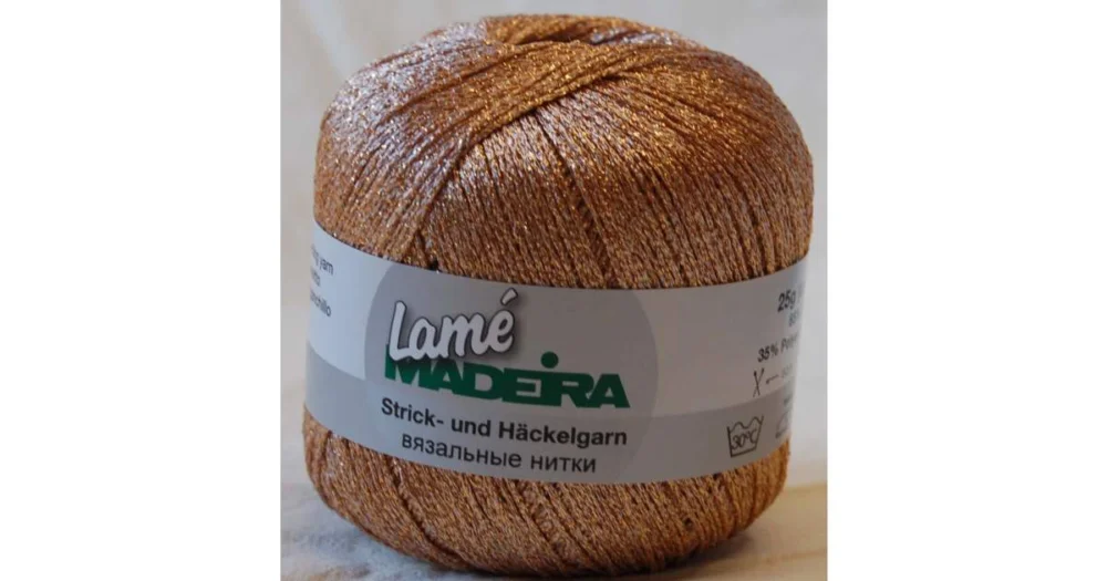 Kampanj Lamé Madeira 421 guld