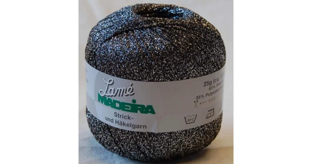 Populär Lamé Madeira 560 silversvart