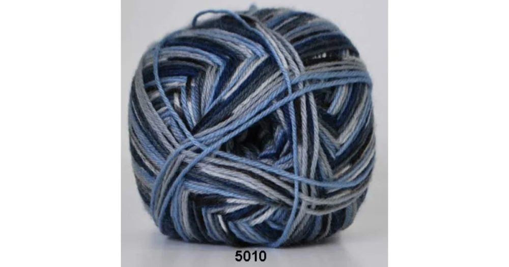 Aloe Sockwool 5010 gråblå print Endast denna vecka