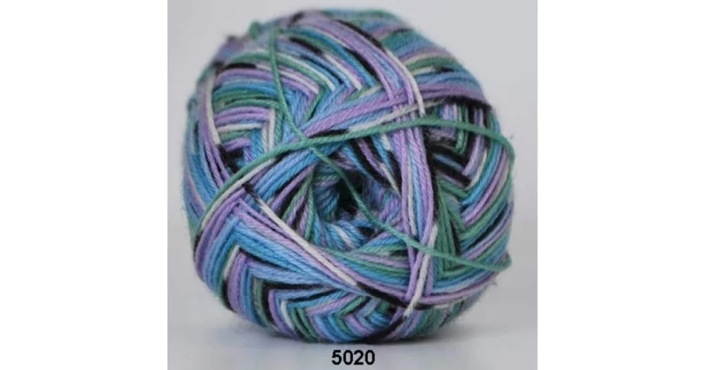 Aloe Sockwool 5020 turkossyren print Rea