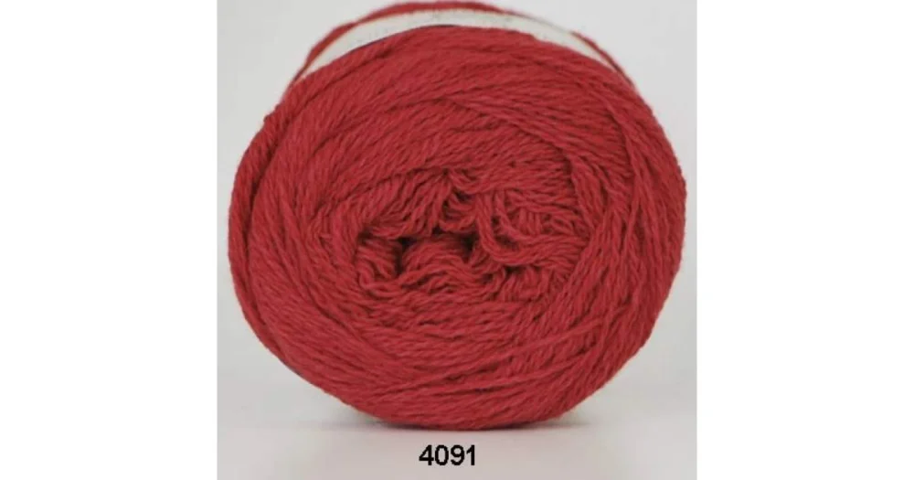 Fri frakt Organic 350 - Wool Cotton 4091 röd