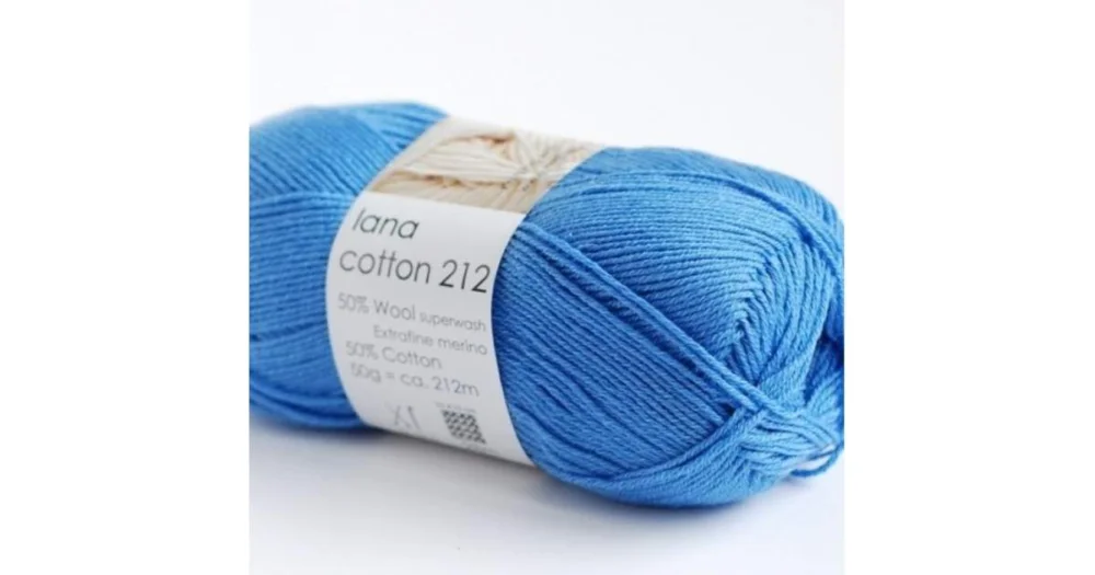 Lana cotton 212 0621 blå Expressleverans