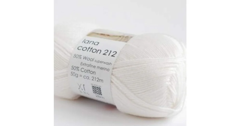 I lager Lana cotton 212 1090 vit