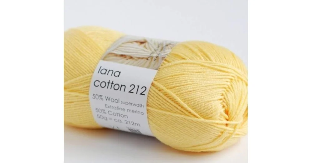 Lana cotton 212 3050 ljusgul Begränsat erbjudande