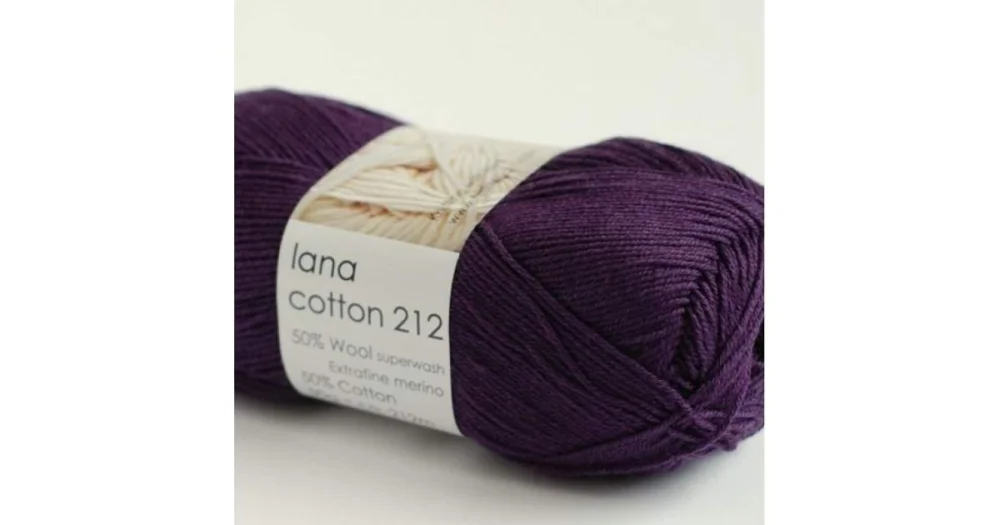 Endast denna vecka Lana cotton 212 3714 plommon