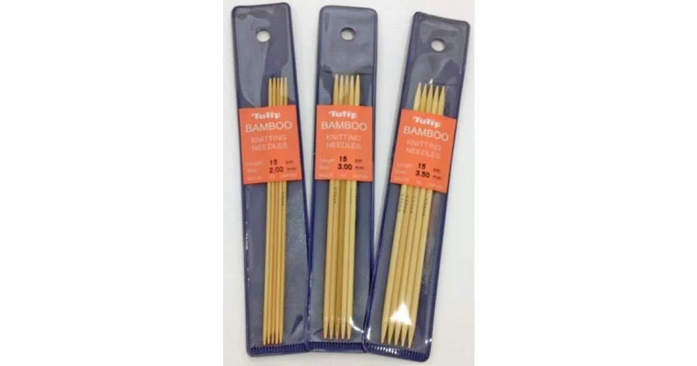 Strumpstickor korta 4,0mm Bambu Fynd
