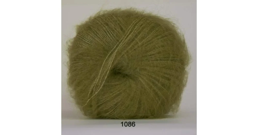 Bästa pris Silk Kid Mohair 1086 limegrön