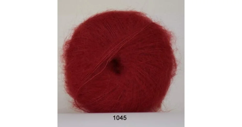 Populärt val Silk Kid Mohair 1045 röd