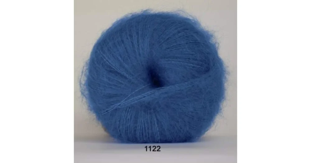 Silk Kid Mohair 1122 blå risnedsättning