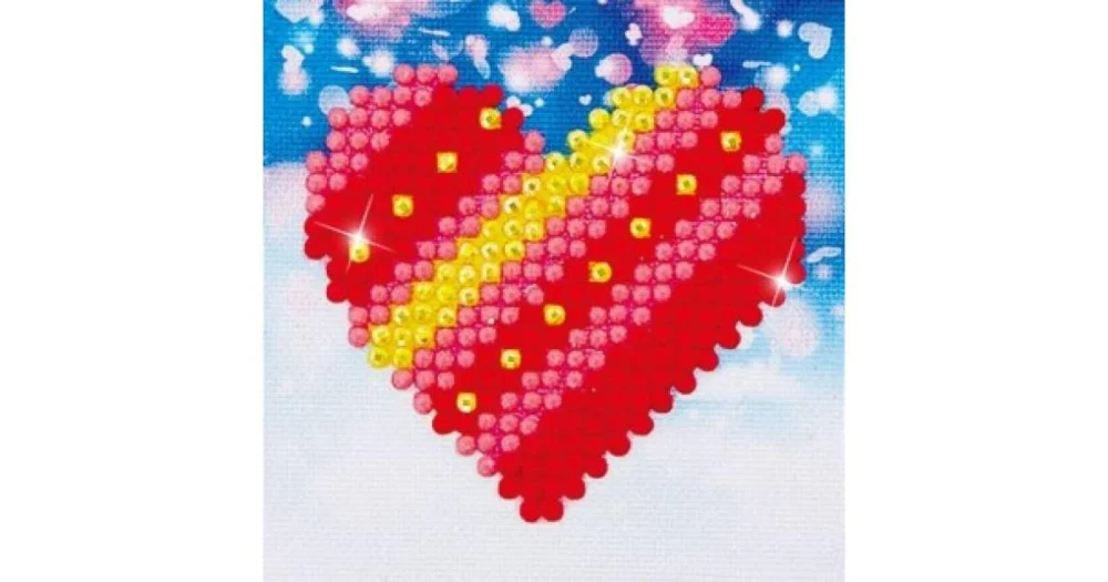 Diamond Dotz DDS.007 PATCHWORK HEART Sista chansen
