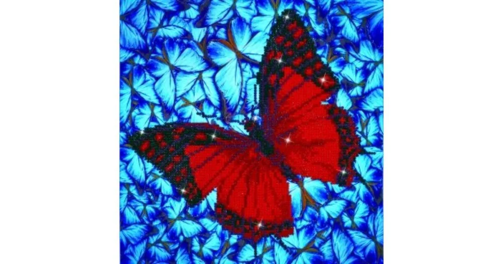 Diamond Dotz DD5.020FLUTTERBY RED Nyhet
