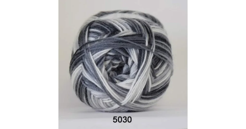 Billig Aloe Sockwool 5030 grå print