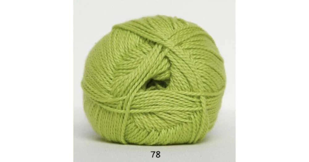 Blöd Bomuld 4/2 nr 8 78 lime I lager
