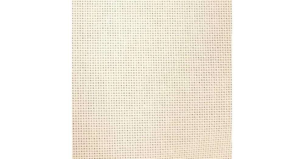 Snabb leverans Aidaväv 4,35 rutor/cm beige 100cm