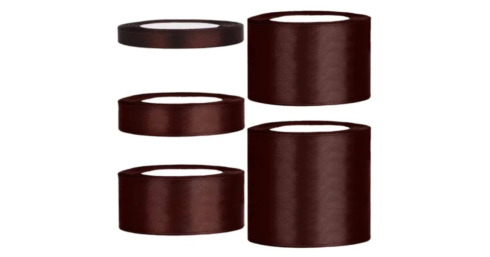 Satinband rulle 47 brun Handla nu