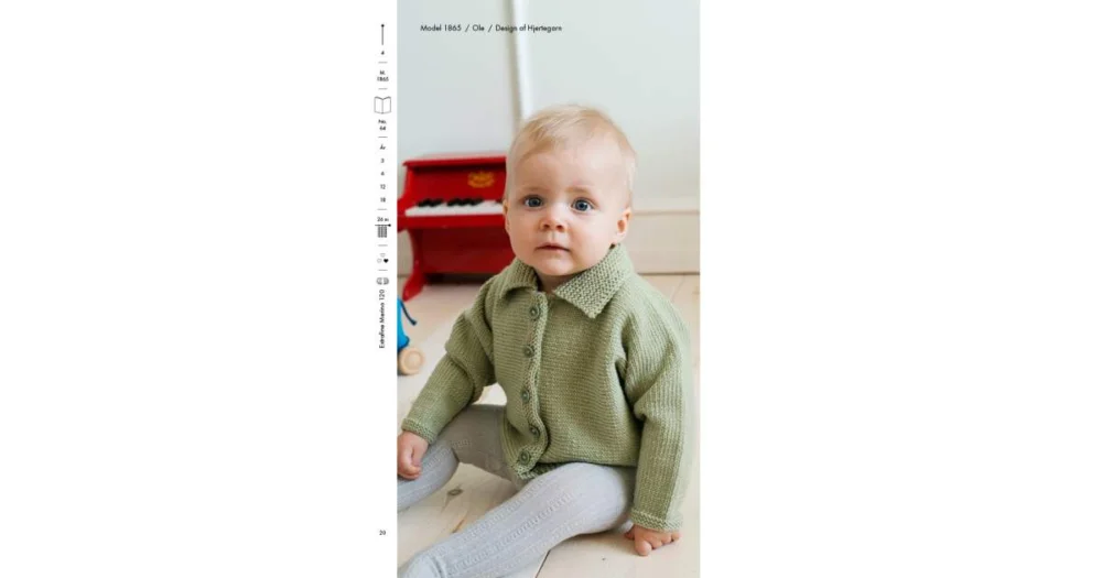 Endast denna vecka 1865 tvärstickad babycardigan