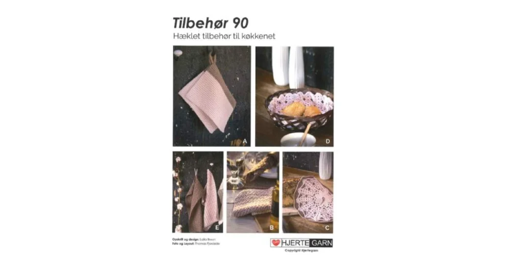 Kampanj Tillbehör nr 90 virkade kökstillbehör