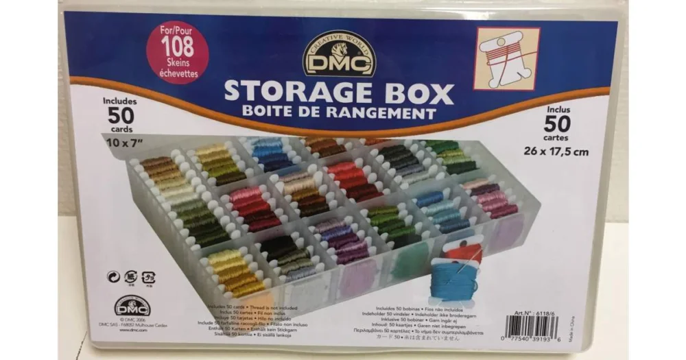 Förvaringsbox för bobiner med moulinégarn DMC Lågt pris