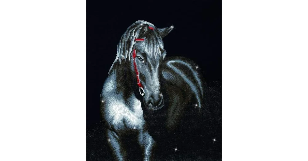 Diamond Dotz DD10.012 MIDNIGHT STALLION Snabb frakt