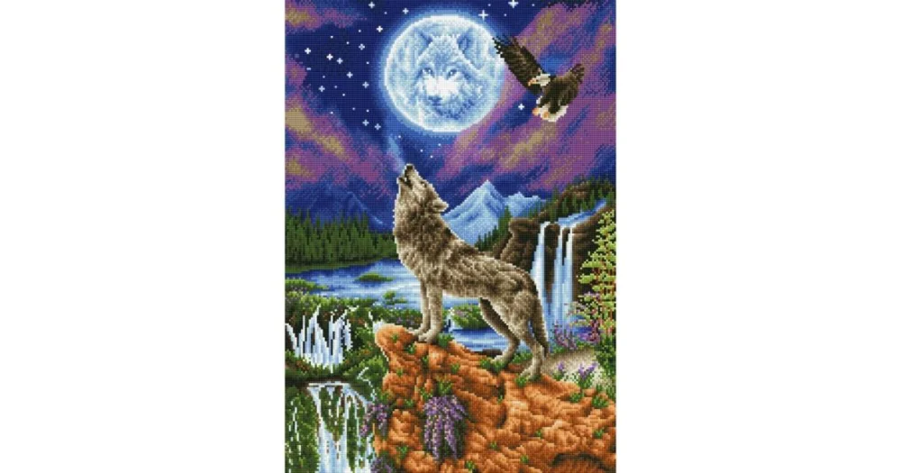 Erbjudandepris Diamond Dotz DD12.028 MYSTIC WOLF