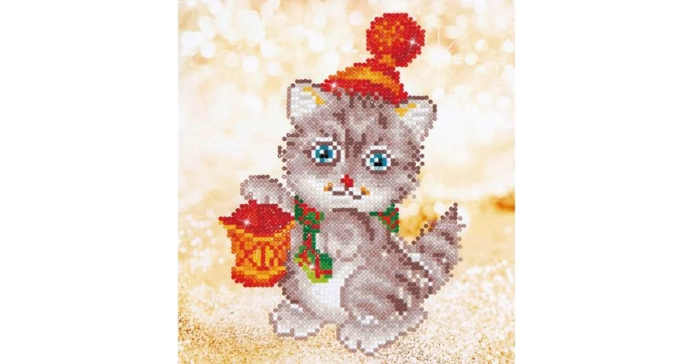 Diamond Dotz DD3.013 CHRISTMAS KITTEN GLOW Outlet
