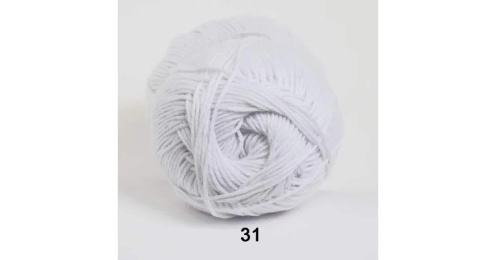 Snabb frakt Cotton 165 (8/4) färg 0031 vit