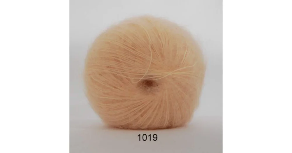 Endast denna vecka Silk Kid Mohair 1019 ljusgul