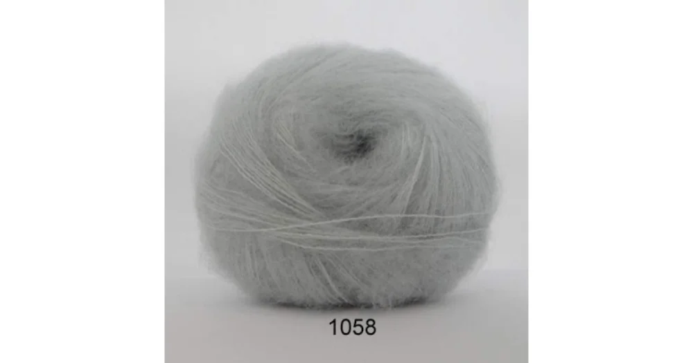 Fynd Silk Kid Mohair 1058 silvergrå