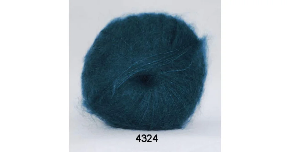 Outlet Silk Kid Mohair 4324 blå