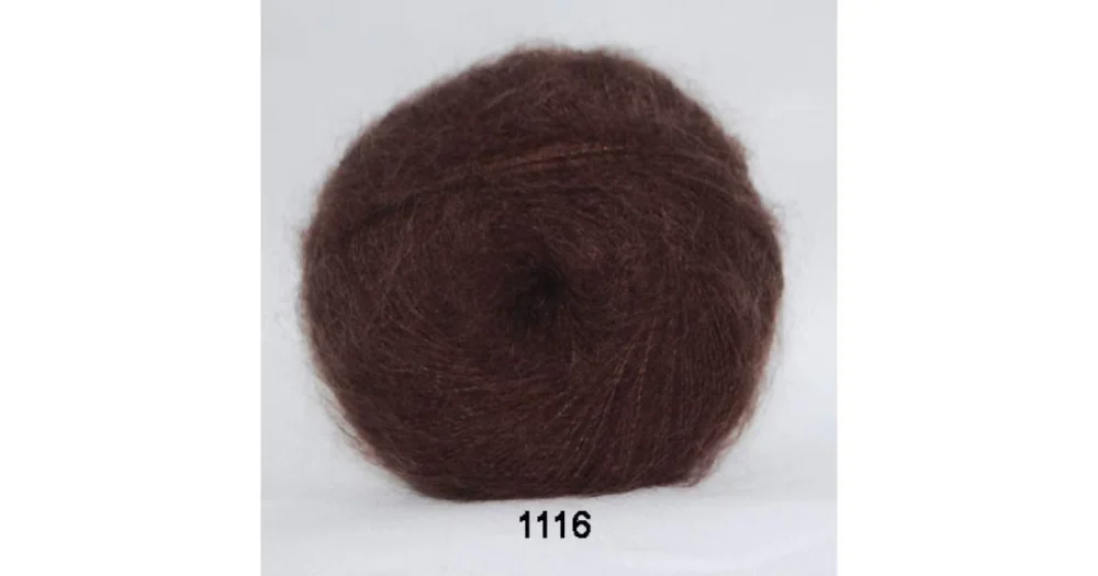 Silk Kid Mohair 1116 brun Säker betalning