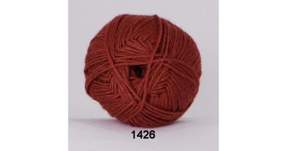 Bamboo Wool 1426 tegelröd I lager