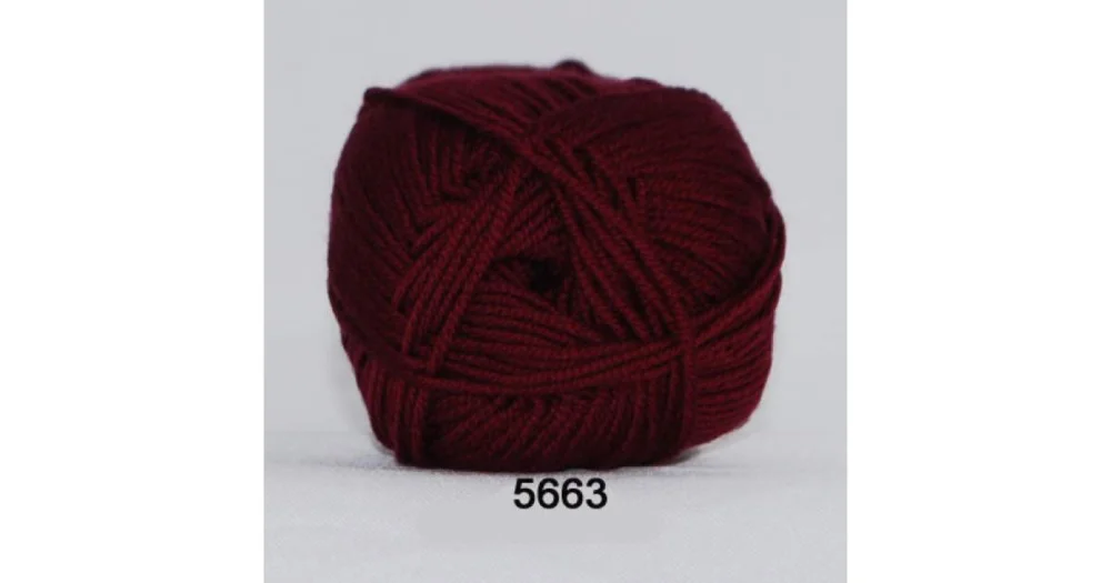 risnedsättning Extrafine Merino 120 5663 vinröd
