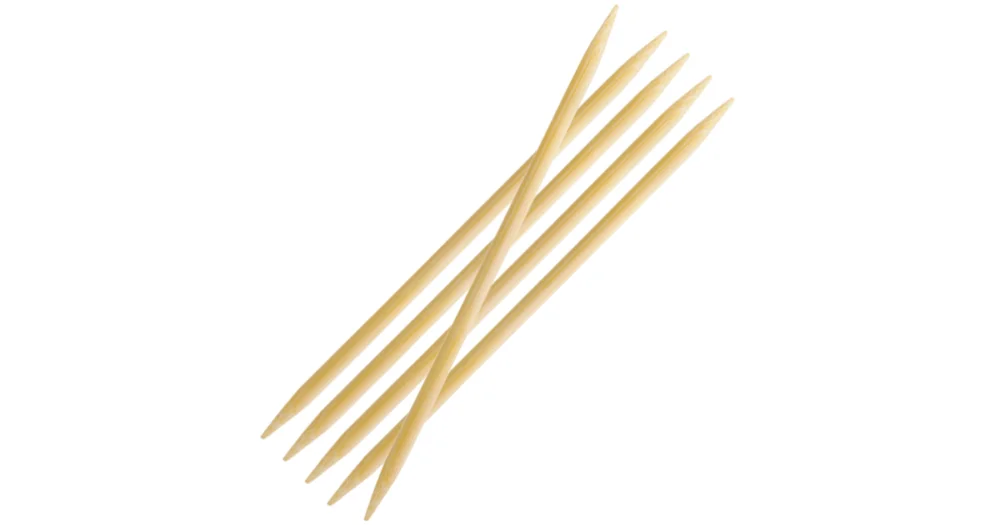 Kampanjpris Strumpstickor bambu 6,5 mm 20 cm Garnstudio