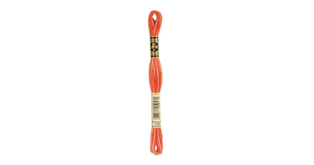 Premium DMC Moulinégarn 0106 orange ombre