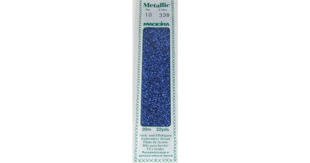 Outlet Metallic Madeira 338 blå