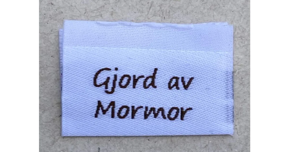 Rabatt Etikett Gjord av Mormor