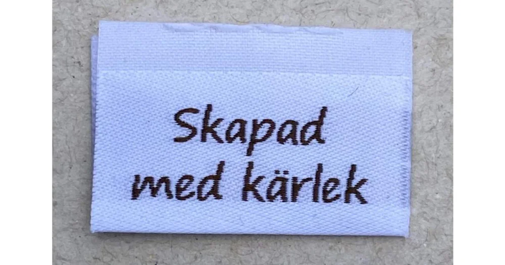 Beställ nu Etikett Skapad med kärlek