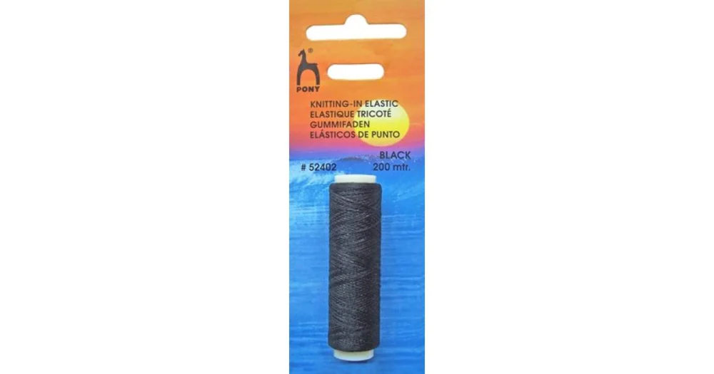 Elastisk sticktråd 200m svart Kampanjpris