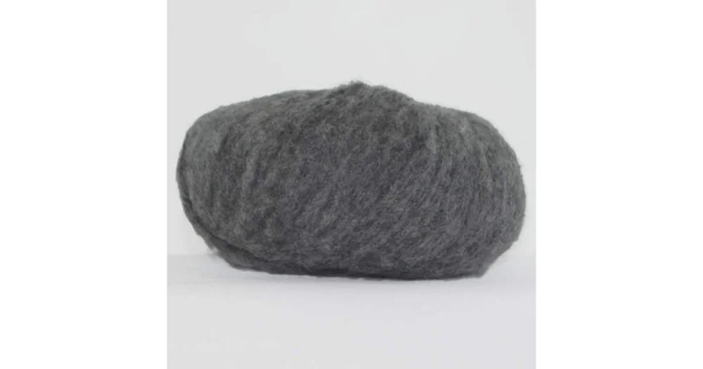 Brushed Baby Alpaca 0435 grå Kundfavorit