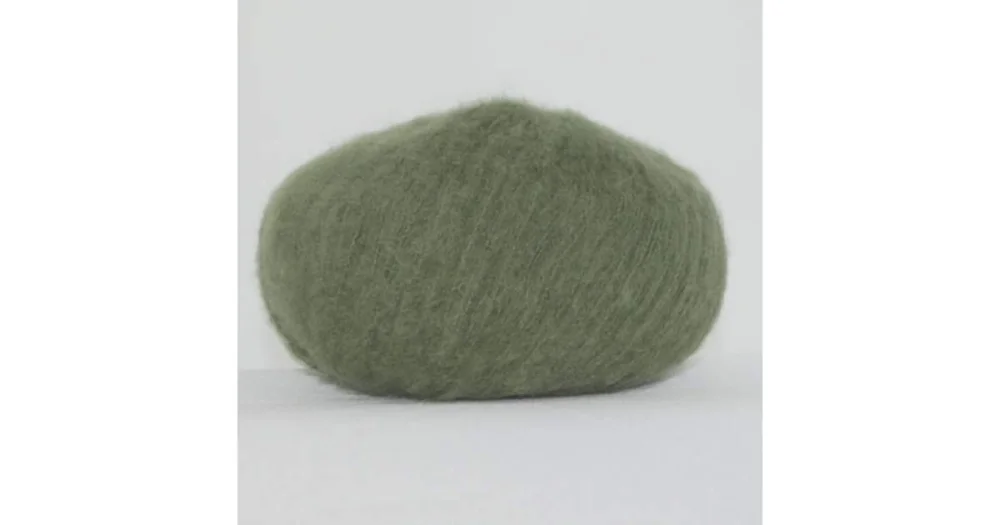 Fri frakt Brushed Baby Alpaca 1280 mörk oliv