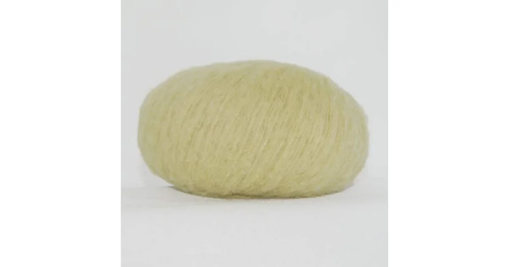 Handla nu Brushed Baby Alpaca 1477 ljusgrön